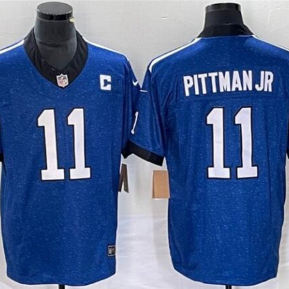 Indianapolis Colts Michael Pittman Jr. Royal Throwback Limited Jersey